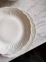 Set of white Limoges 8+8 plates; bawl and salad bowl 
