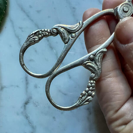 Tongs-"scissors" tulip  universal silver Spain