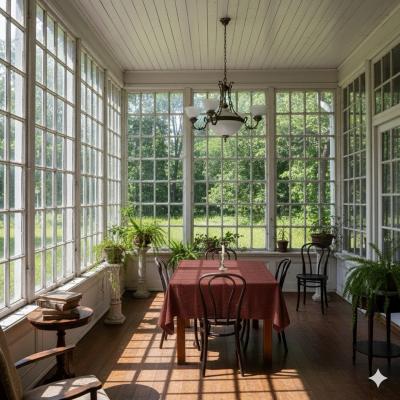 Скатерть с вышитыми листьями, ар-нуво 