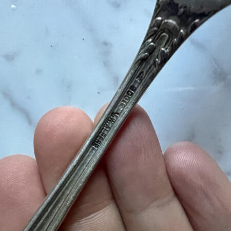 Fork with engraving "Gisela" silver 1913 Germany