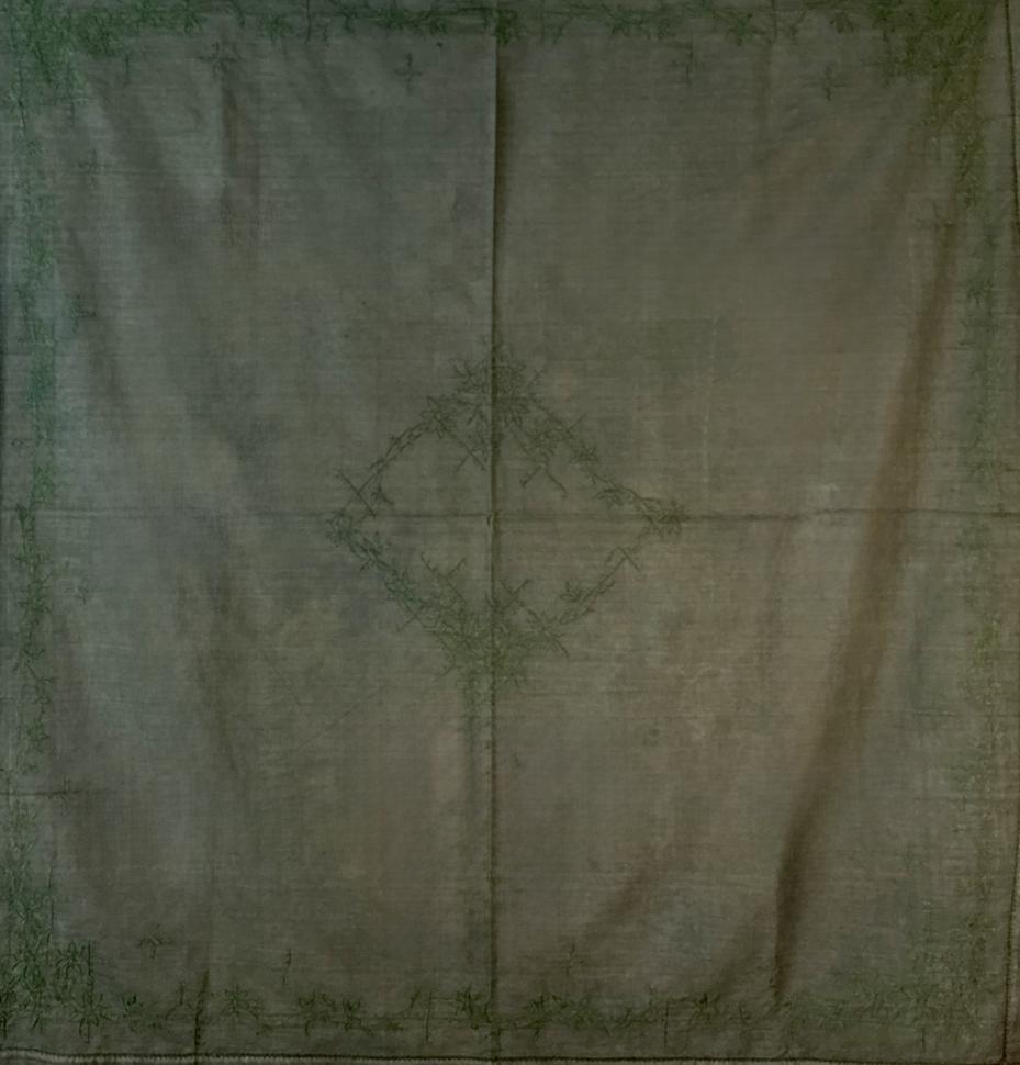 Скатерть нуарная, наивное ар-деко, upcycle