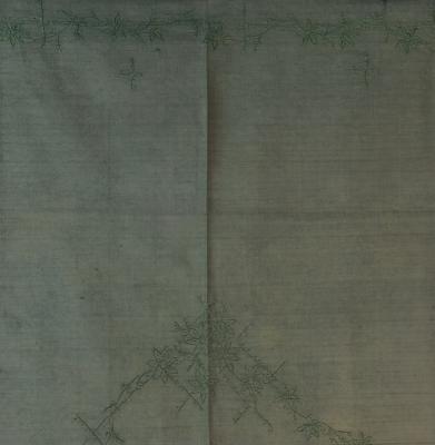 Скатерть нуарная, наивное ар-деко, upcycle 