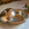 Legumier container for second courses with lid  silver plated Italy