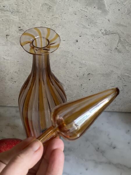 Decanter bottle Murano handmade Italy 