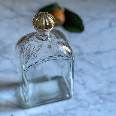 Liquor bottle decanter with gold plated Spain