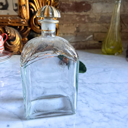 Liquor bottle decanter with gold plated Spain