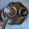 Tea strainer cupronickel Italy