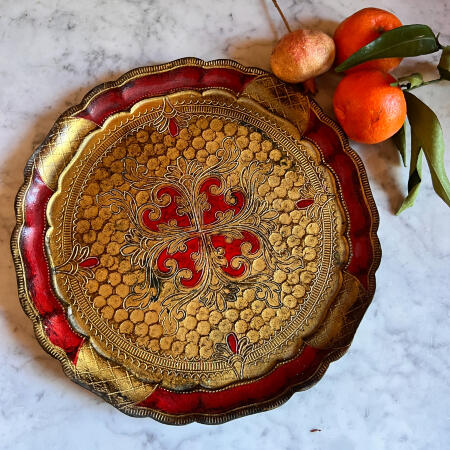 Tray Florentine Polymer 28cm Italy