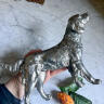 Figurine figurine of an Irish Setter metal silver plated