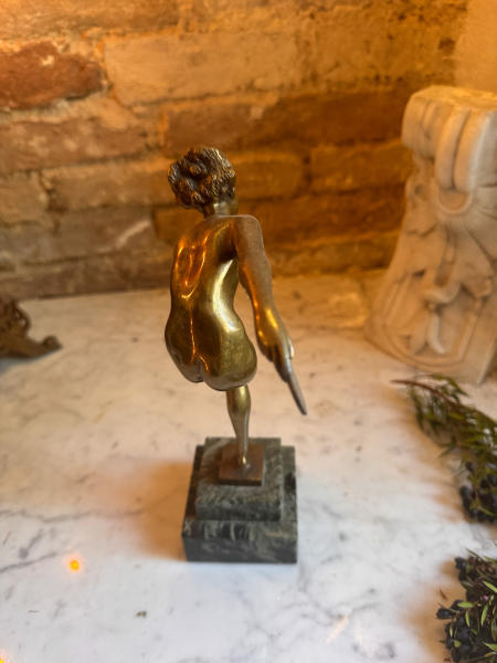 Танцовщица с дисками, патинированная бронза, по модели Деренна (Марселя-Андре Бурена), Франция, около 1930 года