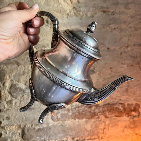 Чайник, серебрение, Франция, 19 век.