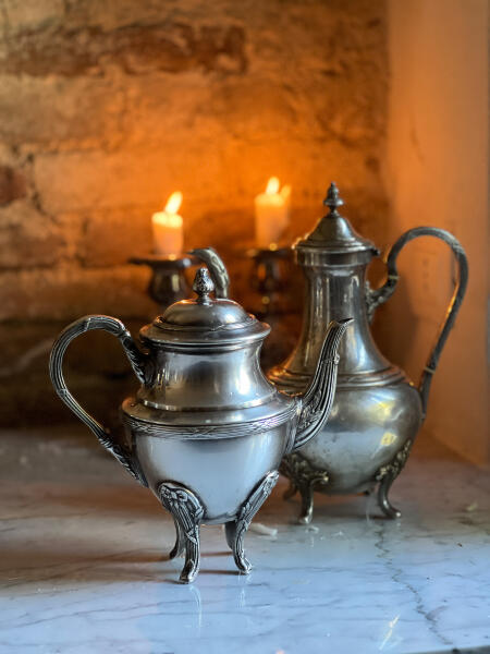 Чайник, серебрение, Франция, 19 век.