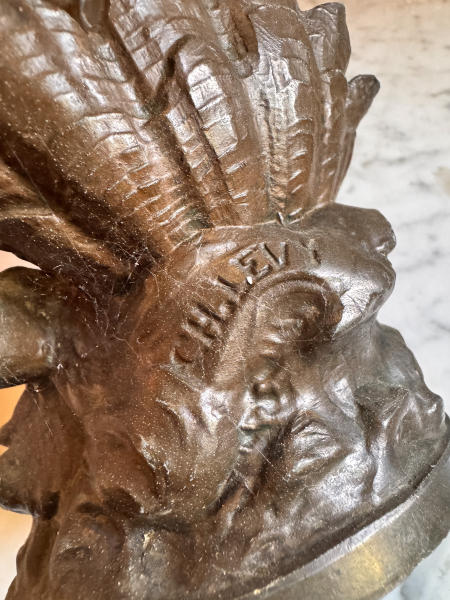 Женская фигура в развевающемся платье, патинированная бронза, Франция, около 1900 года