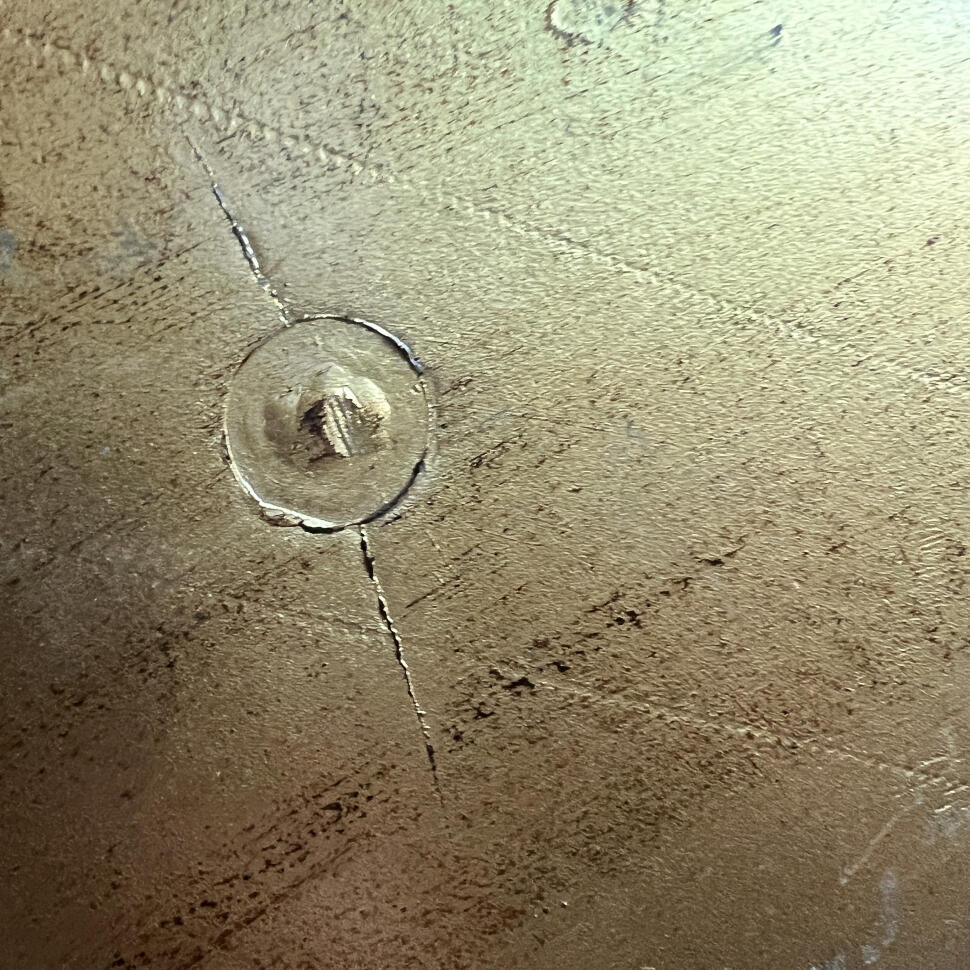 Поднос, полипласт с позолотой, Флорентийский, Италия, 46 см, 1960–1970-е годы