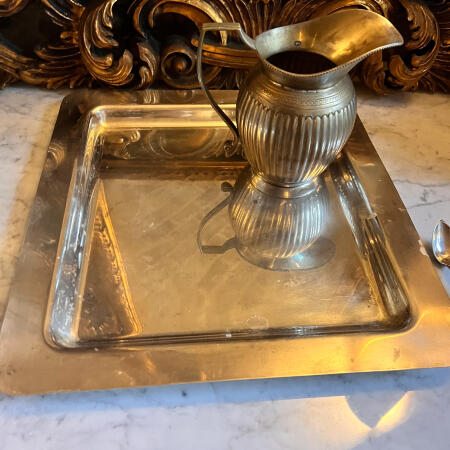 ​Square tray, 43 cm, silver plated