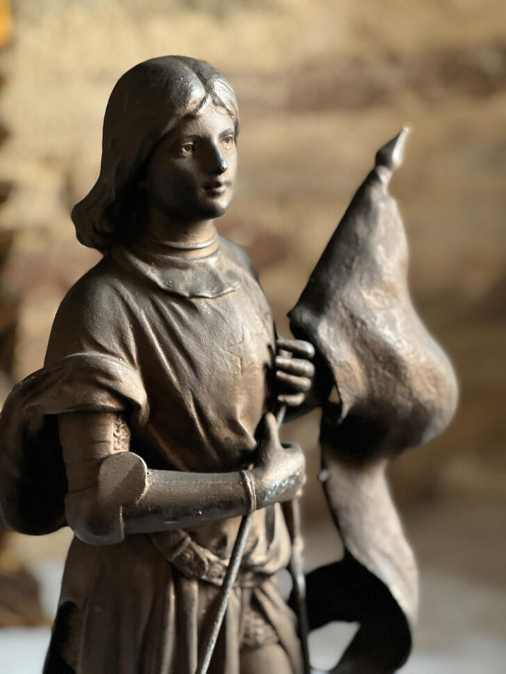 Скульптура Жанны д’Арк, бронза, высота 50 см, Франция, начало XX века