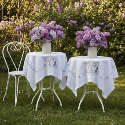 2 очаровательные мини-скатерти с вышитыми пастухами