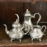 Teapot 1000 ml cupronickel silver plated late 19th century England