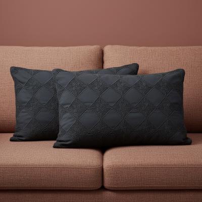 2 декоративные нуарные наволочки. Upcycle Тима Ильясова