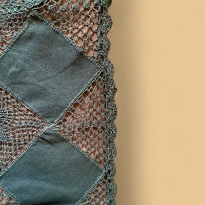 2 декоративные нуарные наволочки. Upcycle Тима Ильясова