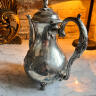 Teapot Coffee pot 1600 ml cupronickel silver plated late 19th century England