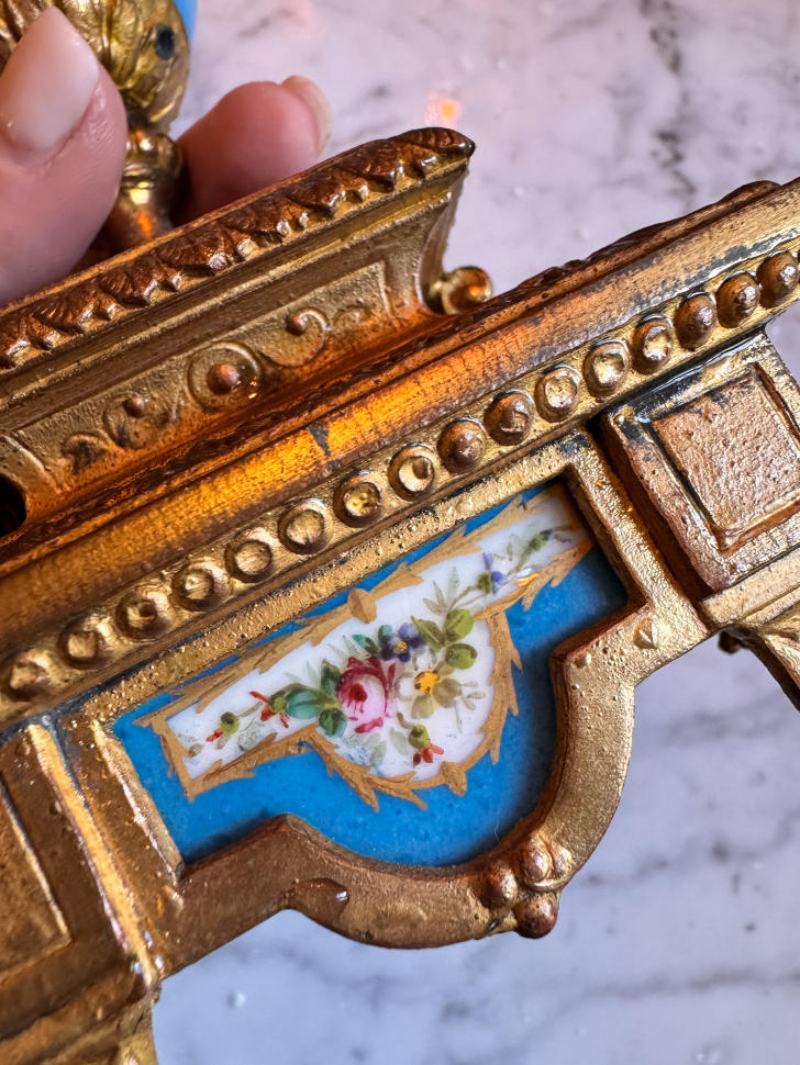 Пара фарфоровых и бронзовых ваз, Франция, конец XIX века