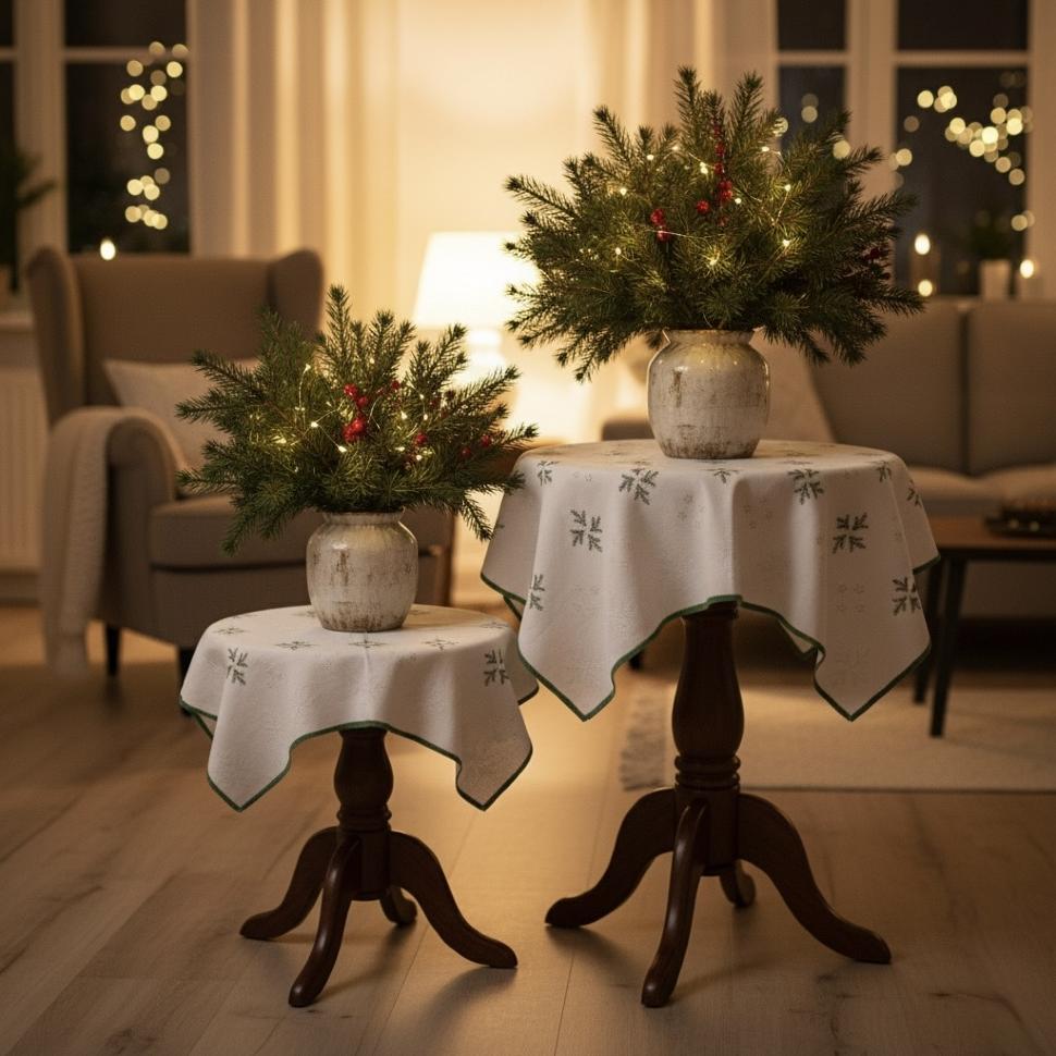 две рождественские мини-скатерти