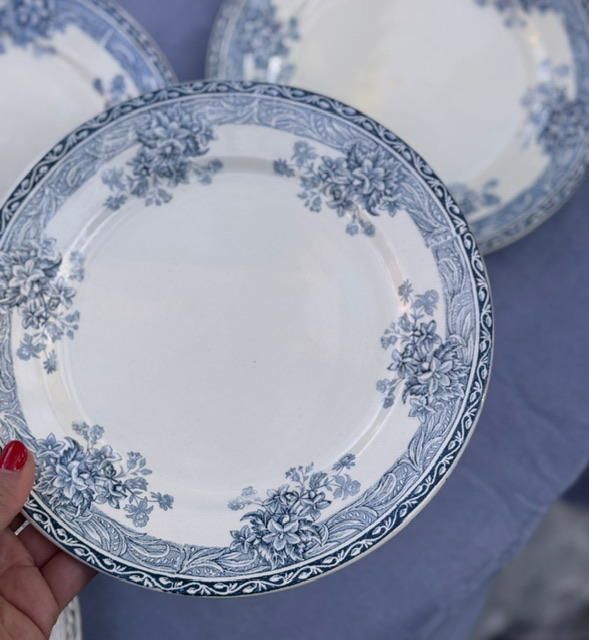 Set of 14 plates 