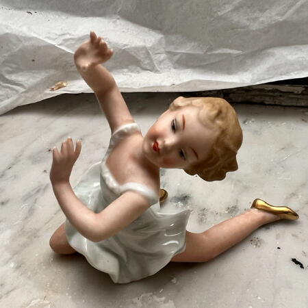 Porcelain figurine little ballerina, Germany