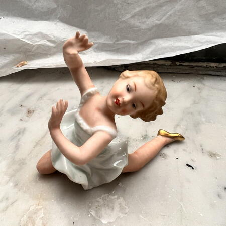 Porcelain figurine little ballerina, Germany