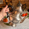 Teapot Coffee pot 1200 ml from Porciani cupronickel silver plated mid-20th century Italy