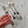 Set of 5 forks, silver 830