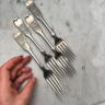 Set of 5 forks, silver 830