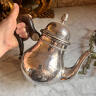 Teapot Water vessel with "necklace" 1000 ml silver plated mid-20th century England