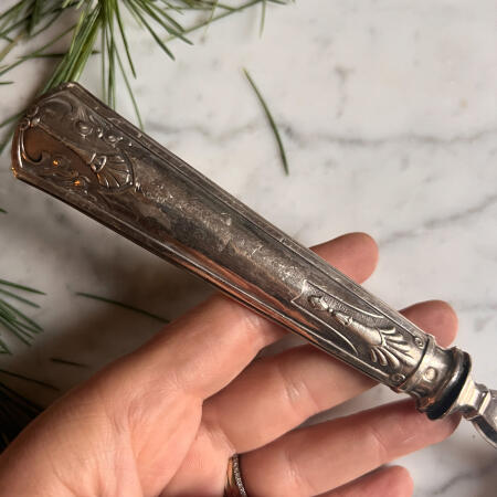 Cake server, 925% Silver, Art Nouveau, early 20th century, France.