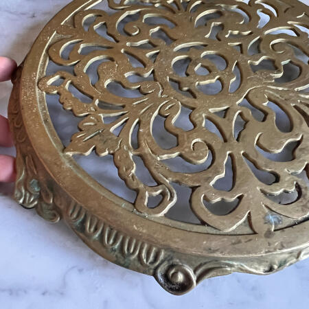 Hot stand shaped Monogram brass France