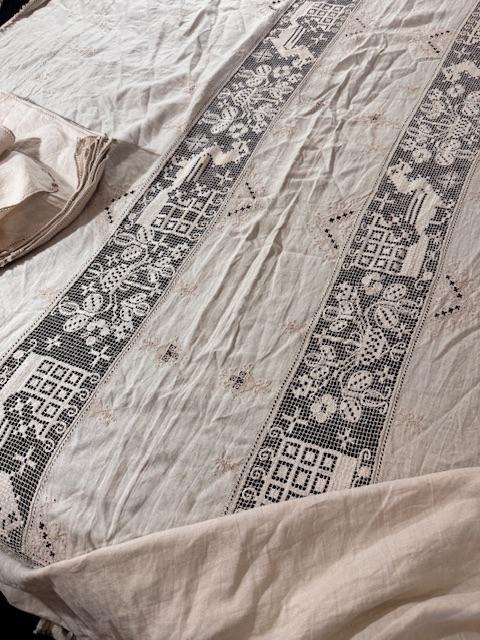 Linen tablecloth 4m and 20