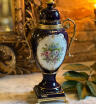 Vase with lid Limoges hand painted France