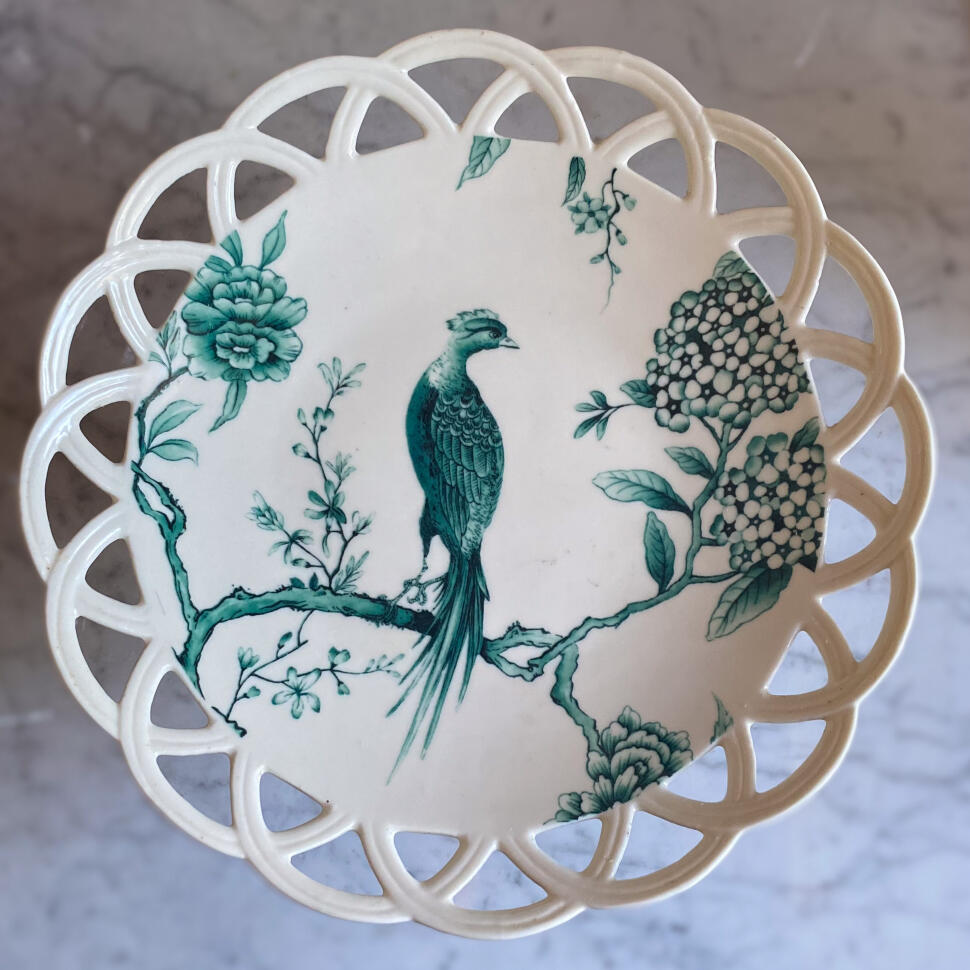 Cake stand, porcelain, France, 25 cm, mid-to-late 20th century