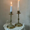 Candelabra, set of 2, brass, France, 19th century.