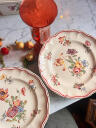 Набор из 2 подставок для торта, Ironstone, Longchamp, Франция, 20 век