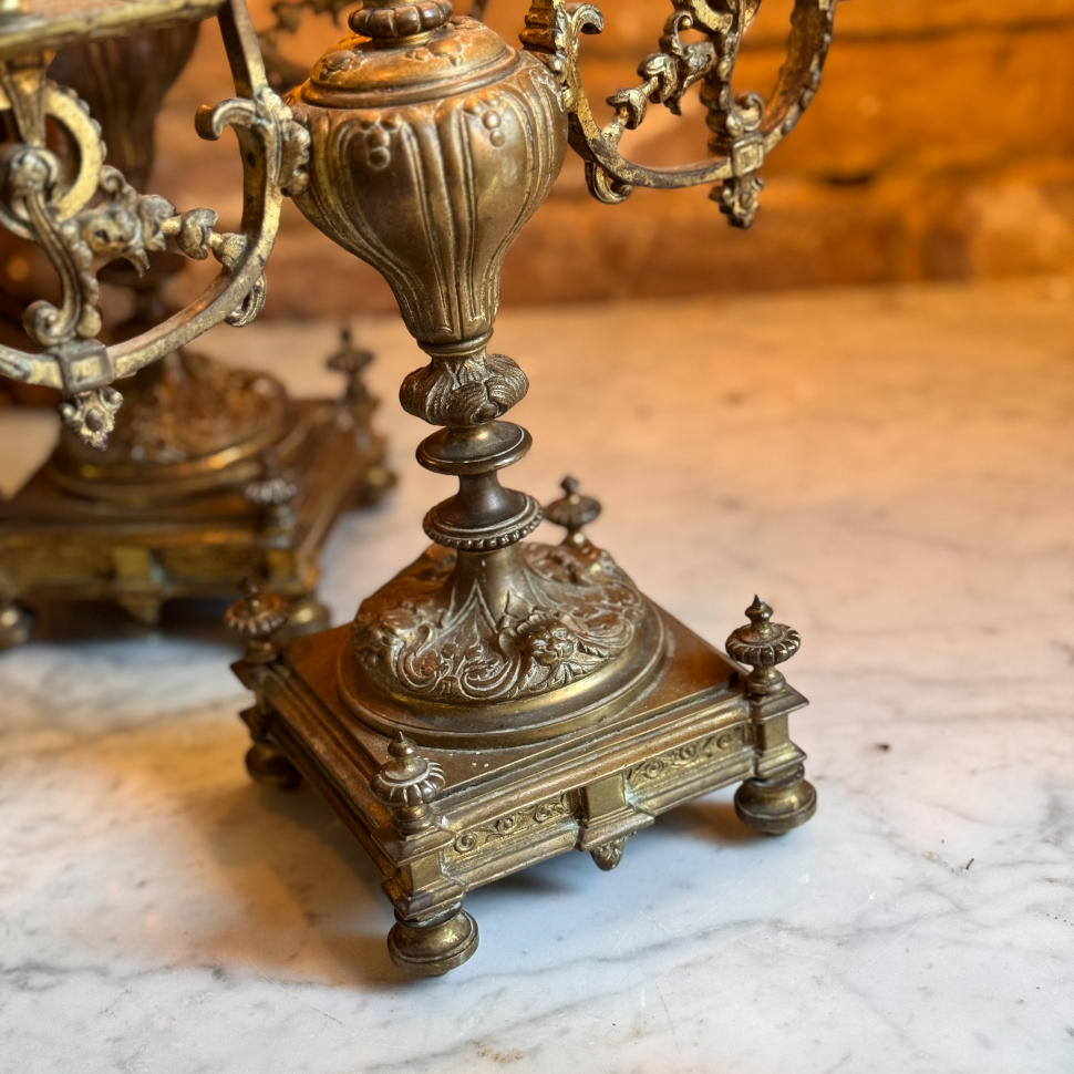 Пара канделяб, бронза, Франция, около 1880–1900 гг.