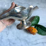 Sauce boat silver plated with bakelite handle England