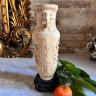 Chinoiserie Vase Alabaster and Ivory