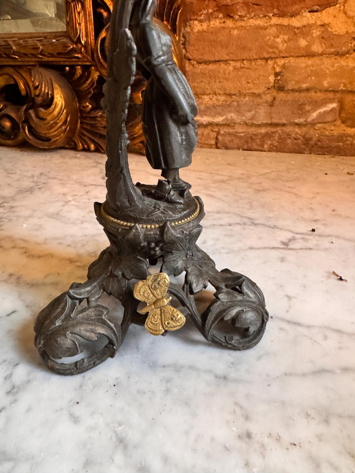 Канделябр, патинированная и позолоченная бронза, Франция, около 1870–1890 гг.