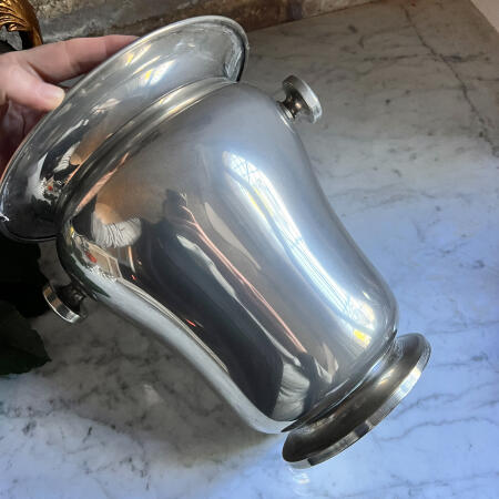 Silverplated wine bottle bucket Italy