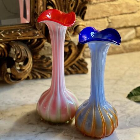 Vase set 2 pieces Murano Italy