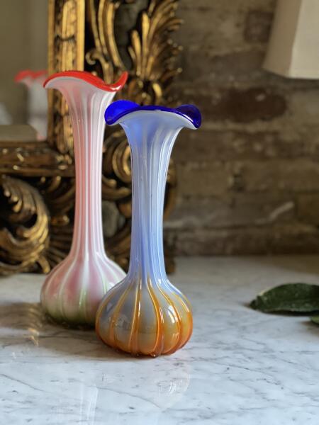 Vase set 2 pieces Murano Italy