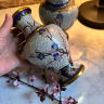 Cloisonné enamel vase blooming cherry blossom Chinoiserie