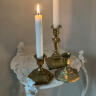 Candlestick, set of 3, Brass, France, late 19th century.